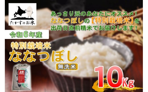 A281 　【 令和6年産 】 ななつぼし （ 無洗米 ） 北海道 米 定番の品種  10kg 北海道 鷹栖町 たかすのお米 米 コメ こめ ご飯 無洗米 お米 ななつぼし コメ  無洗米 1983947 - 北海道鷹栖町