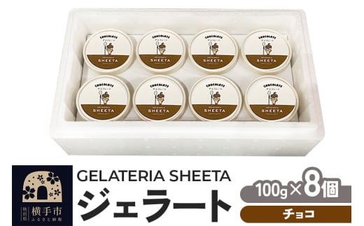 ジェラート チョコ 約100g×8個 1984015 - 秋田県横手市