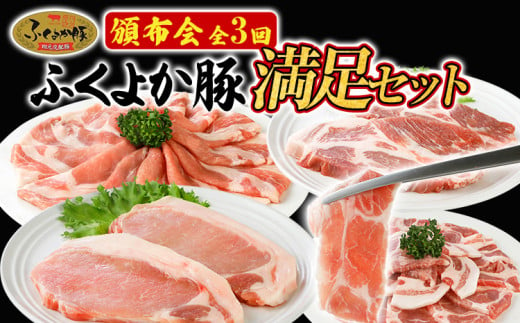 【頒布会】豚肉 しゃぶしゃぶ 焼肉 ステーキ ふくよか豚 満足セット 定期便 ロース 肩ロース バラ モモ ヒレ 小分け ブタ肉 ぶた肉 冷凍 福岡県 福岡 九州 グルメ お取り寄せ