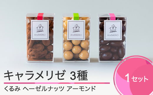 スイーツ チョコレート【3月15日までの限定公開】 AndMERCI アンドメルシィ キャラメリゼ 3種セット 山形県 大石田町 ギフト スイーツ チョコレート ケーキ 焼き菓子 贈答用 am-suwha255