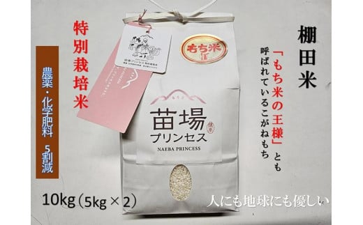 魚沼産こがねもち　精米10kg（5kg×2）特別栽培米　農薬化学肥料５割減