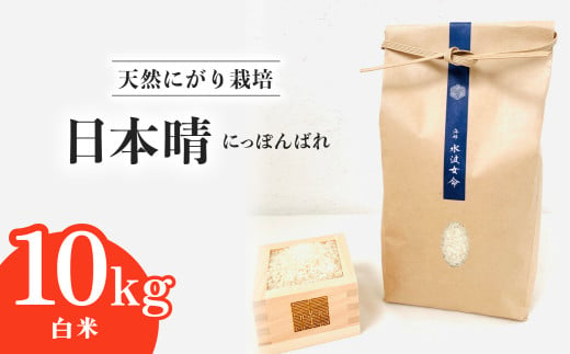 日本晴 白米 10kg 天然にがり栽培 にっぽんばれ 希少 品種 お寿司 ピラフ チャーハン 1985501 - 徳島県海陽町