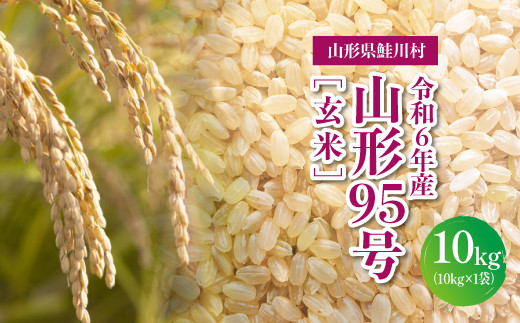 令和6年産　山形95号［玄米］10kg（10kg×1袋）山形県鮭川村