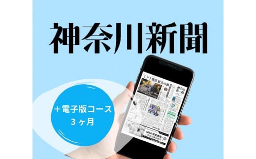 神奈川新聞 「＋電子版コース」（3ヵ月） 1991240 - 神奈川県横浜市