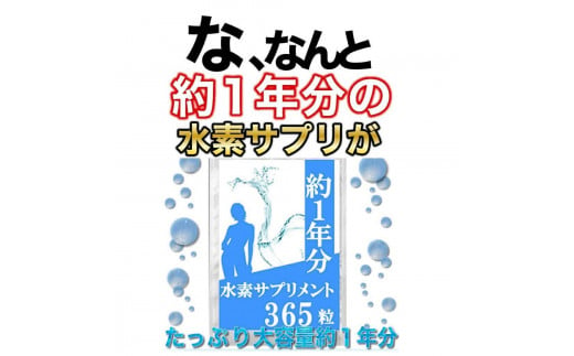 約1年分水素サプリメント 365粒 1992211 - 富山県富山市