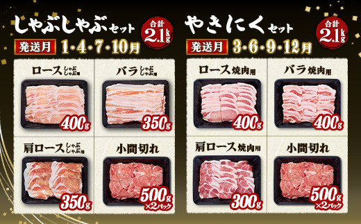 【定期便】宮崎県産 いもこ豚 月替わり定期便