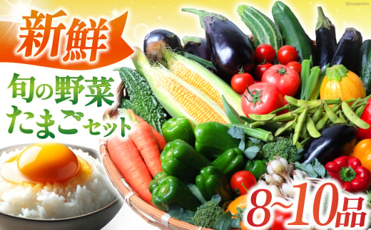 新鮮 旬の野菜・たまごセット（8品〜10品） 長崎県/長崎県農産品流通合同会社 [42AMAE018]