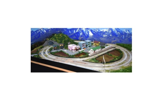 Nゲージ 鉄道ジオラマレイアウト 複線 引込駅 90×60cm(片渡り線)【1590422】 1994670 - 長野県南箕輪村