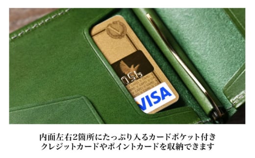 本革マネークリップアンティークレザー 革 本革 レザー お札入れ 財布