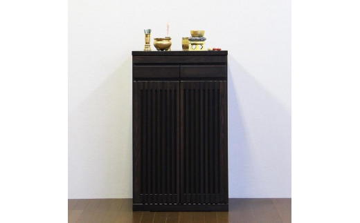 仏壇台 仏壇下台 お仏壇 大川家具 完成品 60cm 幅60cm ミニ仏壇 小型仏壇 日本製 AKBU-02-60H ブラウン 1997662 - 福岡県大川市