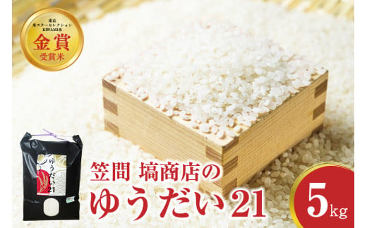 令和6年度産 金賞受賞米 笠間 塙商店の ゆうだい21 5kg 1999400 - 茨城県笠間市