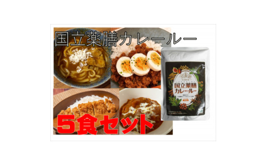 30種のスパイスを使用　国立薬膳カレールー　300g×5パックセット　小麦粉・ラード不使用【1594656】