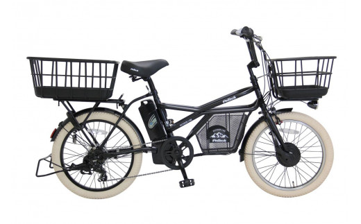 ヱビス自転車 ミニベロカーゴ電動アシスト自転車 GRC-515L-Cib シマノ製外装7段変速【マットブラック 】