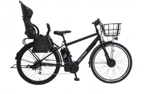 ヱビス自転車 電動アシストクロスバイク TDA-207ZP-R シマノ製外装6段 USB充電ポート装備【マットブラック 】
