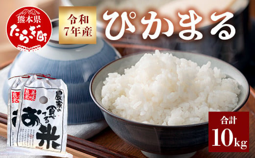 令和7年産 新米 先行予約 多良木町産 ぴかまる 10kg (5kg×2袋) 10月下旬より順次発送 新米 農家が食べる お米 米 白米 精米 甘みのある お米 有機 お米  065-0641