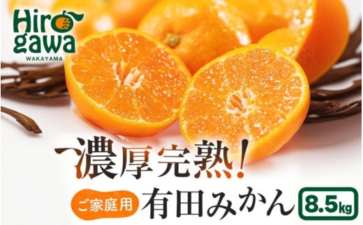 《先行予約》 有田育ちの ご家庭用 完熟 有田みかん 8.5kg+200g 農家直送 わけあり 訳あり ※12月上旬から下旬頃に順次発送予定 / 温州みかん みかん フルーツ 果物  柑橘 くだもの 人気 和歌山 【配送不可地域：北海道・離島・沖縄県】【ard004-c-8d5-12C】 2002834 - 和歌山県広川町