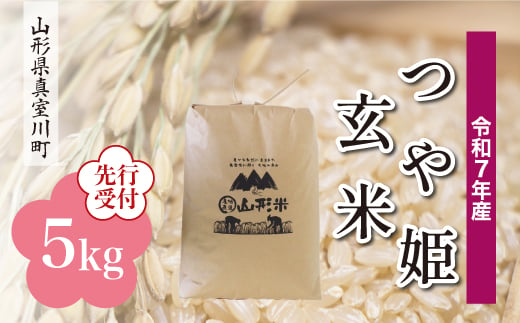 ＜令和7年産米先行受付＞ 真室川町産 特別栽培米 つや姫 【玄米】 5kg （5kg×1袋）＜配送時期指定可＞ 2005024 - 山形県真室川町