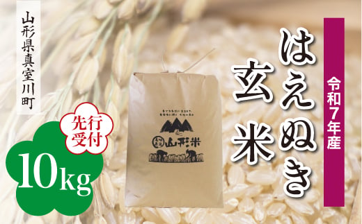 ＜令和7年産米先行受付＞ 真室川町産 はえぬき 【玄米】 10kg （10kg×1袋）＜配送時期指定可＞ 2005004 - 山形県真室川町