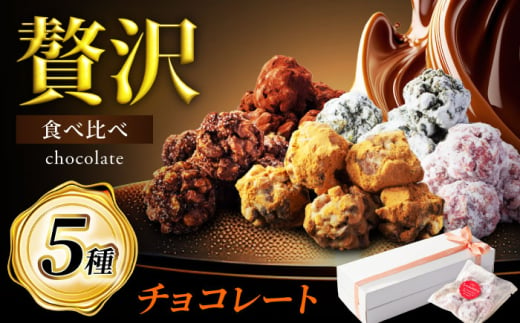 5つの味わい、ひと箱で贅沢食べ比べ! チョコレート 5種セット [菓子工房オアシス] チョコ ギフト アーモンド 