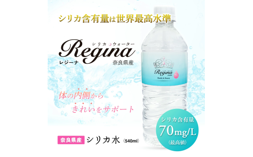 シリカウォーター Regina 奈良県産 24本（540ml） × 2ケース レジーナ LeMoN株式会社 奈良県 奈良市 なら 12-066 2006405 - 奈良県奈良市