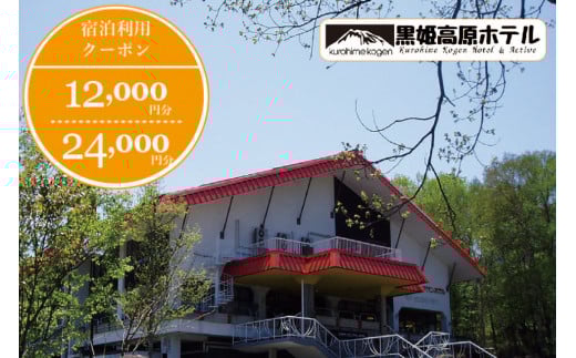 【ふるさと納税】 癒しの森の宿「黒姫高原ホテル 利用券（24,000円分）」　宿泊・食事・レンタルなどに利用可☆黒姫スノーパークまで徒歩3分【長野県信濃町】 1146198 - 長野県信濃町