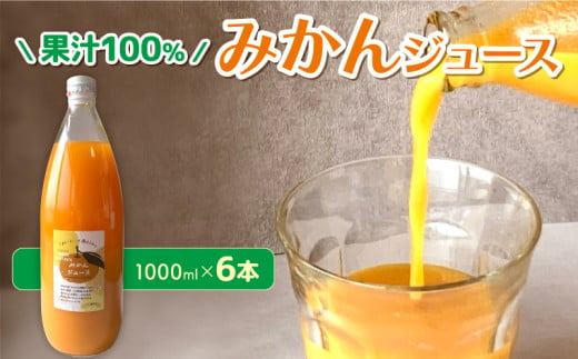 果汁100％ みかんジュース 1000ml × 6本 無農薬 無添加 濃厚 みかん ジュース 炭酸 清涼飲料水 夏 蜜柑 炭酸ジュース みかん ジュース みかん ジュース みかん ジュース みかん ジュース ふるさと納税みかん くらしを耕す会 愛知県 南知多町 2007853 - 愛知県南知多町