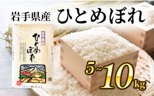 ひとめぼれ 選べる 5kg 10kg 岩手県産 米 白米 はくまい コメ rice ごはん 常温 常温保存 保存 農家 農作物 栄養 夕飯 備蓄 災害 大船渡 三陸 岩手県 国産