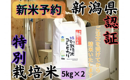 【令和7年産・新米予約】安心安全の新潟県南魚沼産特別栽培米コシヒカリ　10kg　新潟県認証