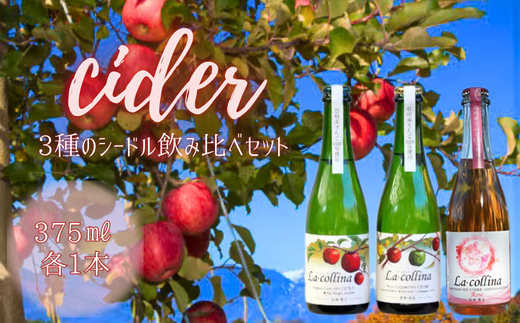 A-40 ラ・コリーナ ハーフボトル3種飲み比べセット 725513 - 長野県豊丘村