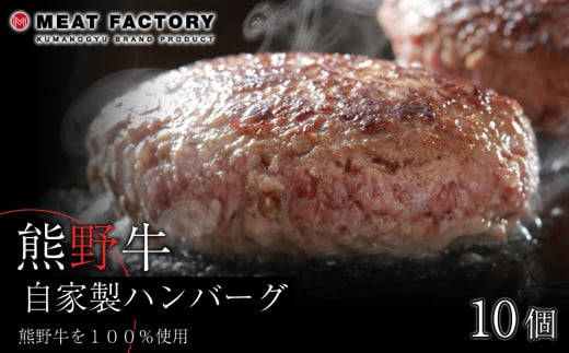 熊野牛 自家製ハンバーグ 10個入り 761947 - 和歌山県和歌山市