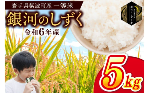 令和6年産 一等米「銀河のしずく」5kg 米 白米 精米 ごはん 岩手県 紫波町産 (EN001) 2000579 - 岩手県紫波町