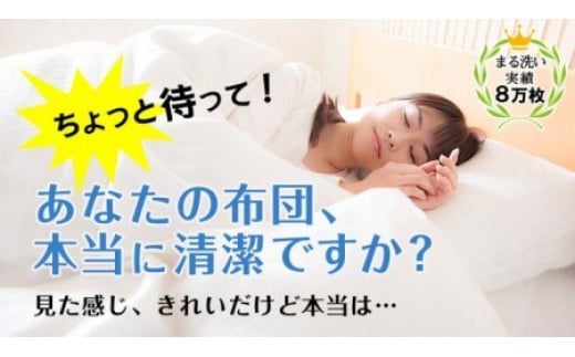 高知県四万十町のふるさと納税 オーガニックなふとんクリーニング３枚セット　Osc-006 羽毛布団 布団クリーニング 無添加せっけん石鹸で洗う 完全個別洗い