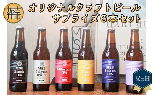 ＼父の日／オリジナルクラフトビールサプライズ6本セット《 おすすめ 酒 プレゼント クラフトビール ビールセット ビールギフト 飲み比べ 詰め合わせ お取り寄せ グルメ 送料無料 》【2401F08501】