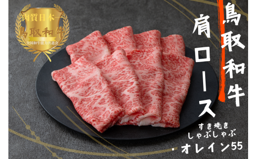 鳥取和牛オレイン55 肩ロース しゃぶしゃぶすき焼き 計300g 牛肉 やまのおかげ屋 KF1265 1131