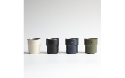 グローカルスタンダードプロダクツ TSUBAME / Stacking cup Sサイズ & スリーブ  5個(5色)セット / ホワイト、ブラック、ネイビー、オリーブ FC025103 【 GLOCAL STANDARD PRODUCTS カップ コップ ステンレス アウトドア 日本製 新潟県 燕市 燕三条 】