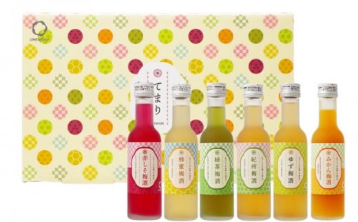なでしこのお酒「てまり」180ml 梅酒 6本セット ［MG76］ 588336 - 和歌山県印南町