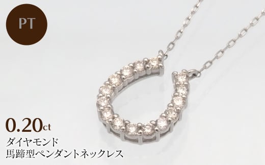 PT900/PT850 0.20ct ダイヤモンド ペンダントネックレス　HH-019720 SWBT002-PT