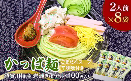 かっぱ麺8袋入りセット F7X-0258 1236549 - 福島県須賀川市