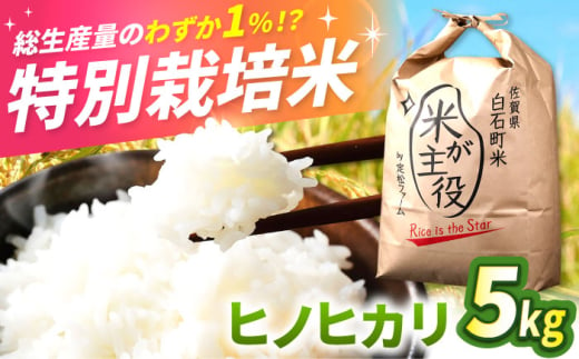 【令和7年度産】【こだわりの特別栽培！】 ヒノヒカリ 5kg 【有限会社定松ファーム】 [IBV005]