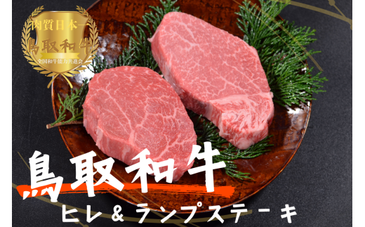 鳥取和牛ヒレ＆ランプ 柔らかステーキ食べ比べ 各240g（120g×2枚）牛肉 やまのおかげ屋 KF1517 1166