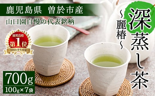 ＜お茶生産量日本一の鹿児島県産！＞小さいお茶屋の深蒸し茶～麗椿～700g! 飲料 お茶 緑茶 【お茶の山口園】 B109-v01