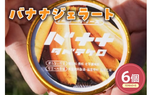 バナナジェラート(104ml)〔6個入り〕バナナ アイス スイーツ 洋菓子 お菓子 デザート 贈答 贈り物 ギフト プレゼント お取り寄せ 送料無料 山形県 米沢市 2086452 - 山形県米沢市