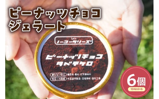 ピーナッツチョコジェラート(104ml)〔6個入り〕 ピーナッツ アイス スイーツ 洋菓子 お菓子 デザート 贈答 贈り物 ギフト プレゼント お取り寄せ 送料無料 山形県 米沢市 2086449 - 山形県米沢市