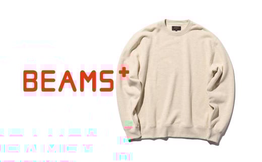 ふるさと納税 服 長野県 安曇野市  BEAMS PLUS スウェットクルー　オートミール　XLサイズ XLサイズ（オートミール） pd_0a65c0279a3327e65f467493219