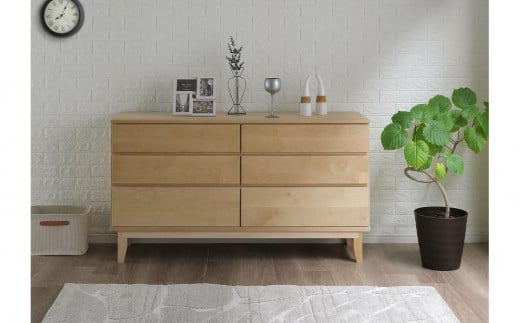 大川家具 幅150cm 3段 チェスト 無垢材 -lahm-ラーム 2026367 - 福岡県大川市