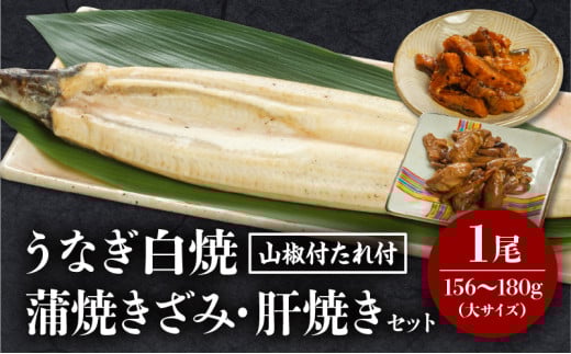 《2025年6月発送予定》うなぎ白焼(大サイズ)・きざみ・肝焼きセット_M069-020-jun 2030100 - 宮崎県宮崎市