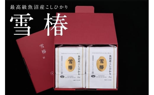 【2025年産新米】【ギフト用】最高級魚沼産コシヒカリ「雪椿」2kg×2袋 化粧箱入り 特別栽培米 711530 - 新潟県津南町
