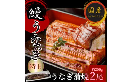 熟練された職人が作る「炭火焼き　国産うなぎ蒲焼」大サイズ約200g×2尾【1378495】 1105839 - 茨城県かすみがうら市