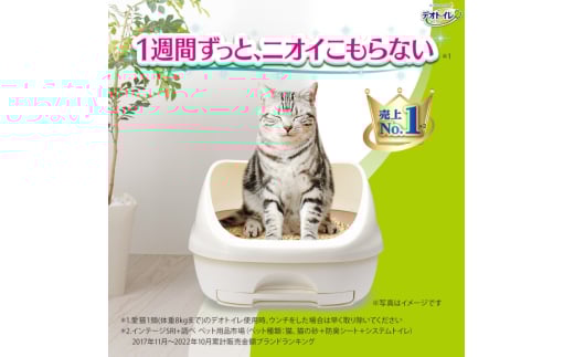 三重県名張市のふるさと納税 デオトイレ 消臭・抗菌 シート 20枚×4 ペットシーツ ペットシート トイレ 猫 猫用トイレ ペット 清潔 ユニ・チャーム 愛猫用 ペット用品