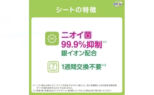 三重県名張市のふるさと納税 デオトイレ 消臭・抗菌 シート 20枚×4 ペットシーツ ペットシート トイレ 猫 猫用トイレ ペット 清潔 ユニ・チャーム 愛猫用 ペット用品